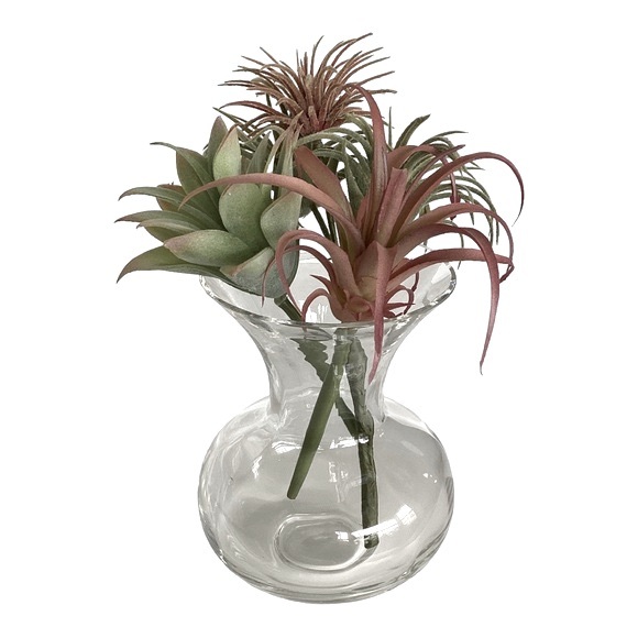 Devon By Wedgwood Hand Blown Clear Crystal Optical Floral Art Vase Vintage EUC - Picture 2 of 16